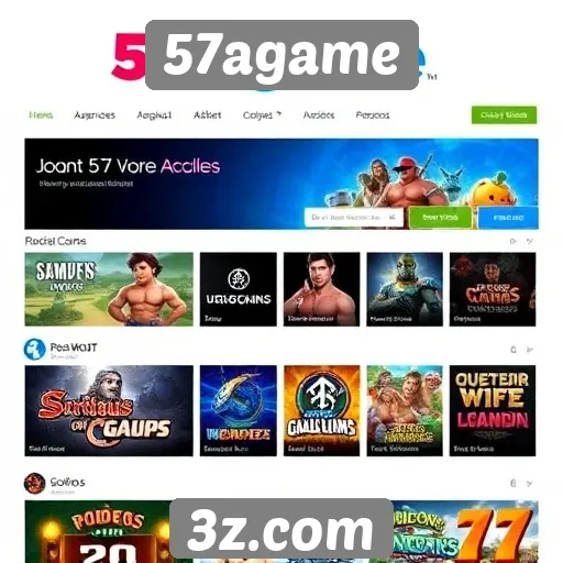 Facilidade de navegação no site 57agame